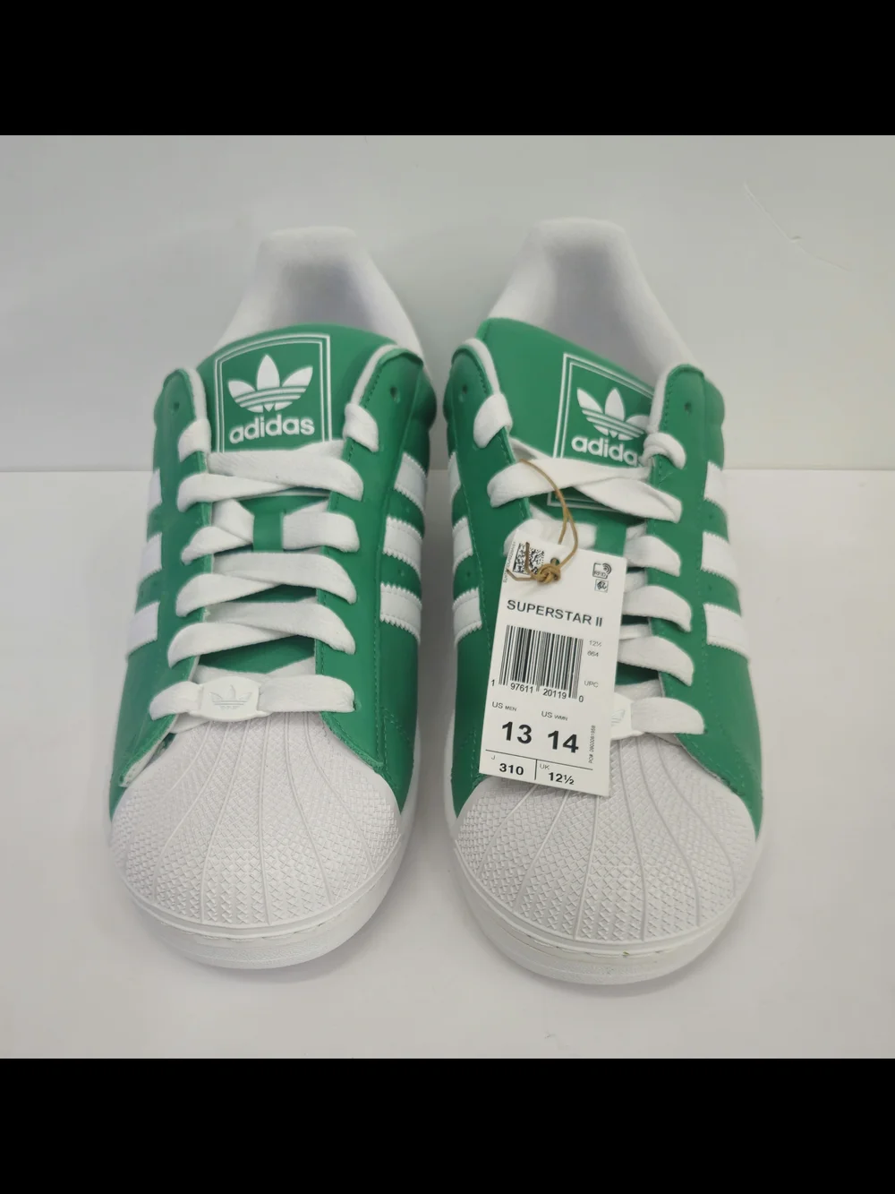 Adidas Originals Superstar II Court Green White Black Men's Size 13 NIB JI3076